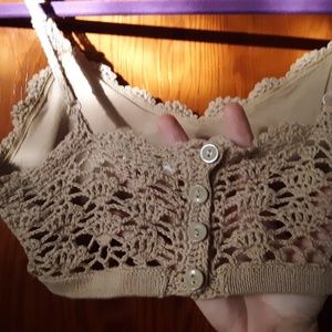 Forever 21 Intimates & Sleepwear - Adorable Beige/Tan Crochet Bralette Forever 21 Intimates & Sleepwear - Adorable Beige/Tan Crochet Bralette